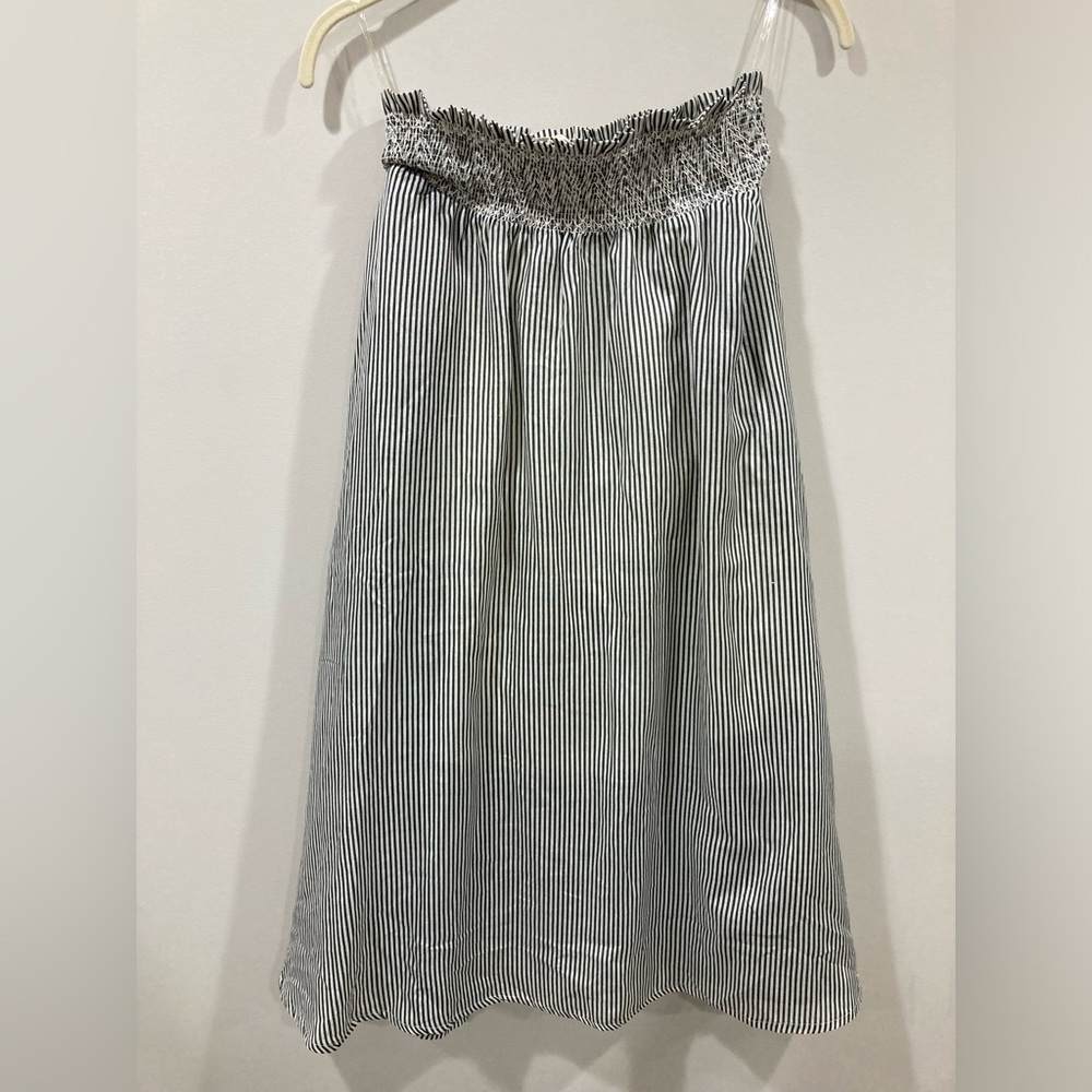 Flint&Moss Striped Black and White Women's Maxi Skirt Large